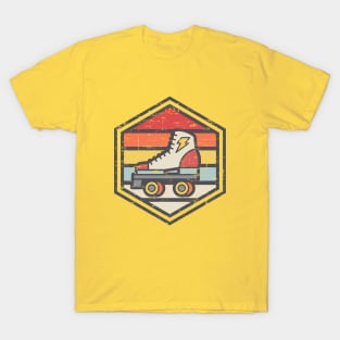 Retro Badge Roller Skate Light T-Shirt